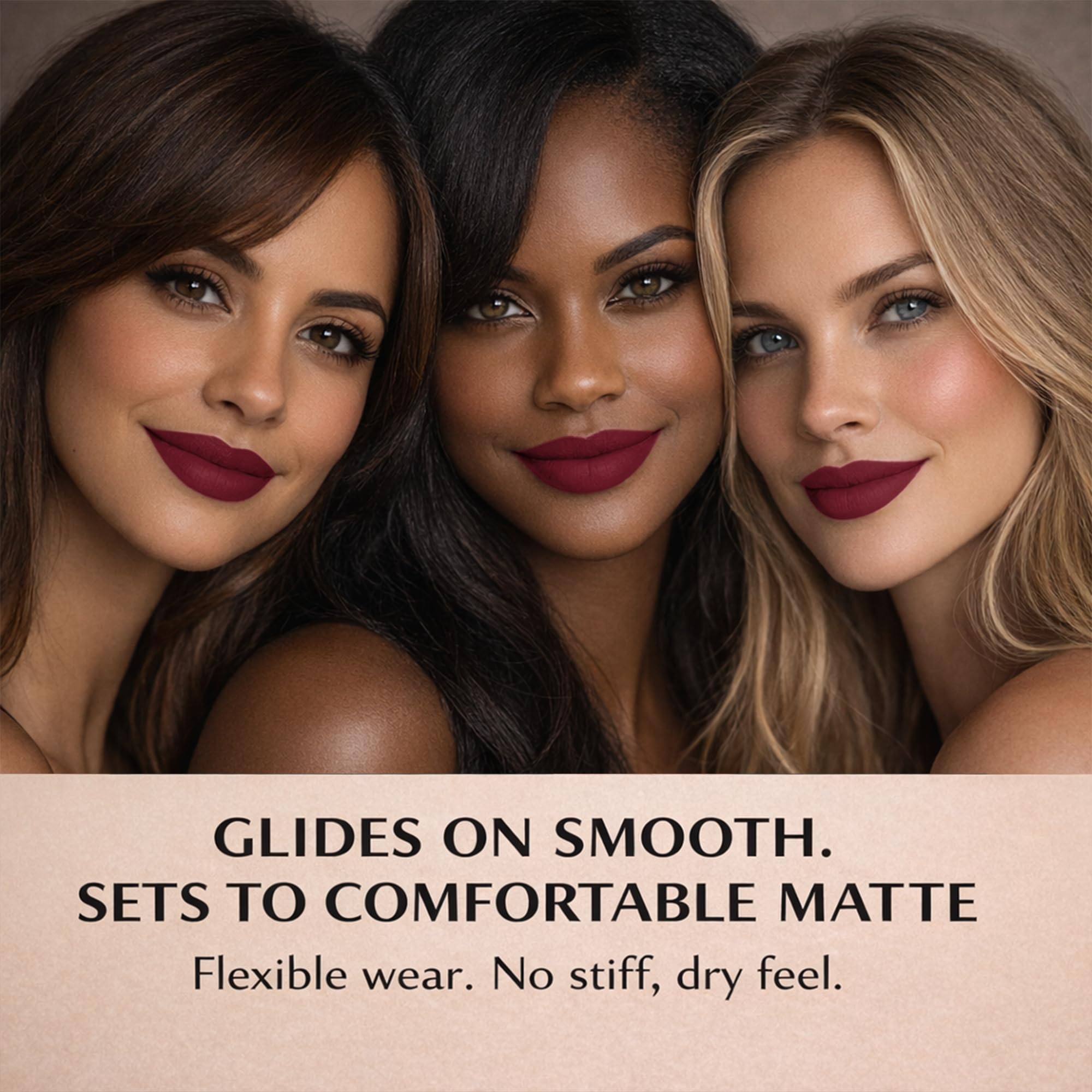 Mynena Emma texture closeup showing smooth matte layer benefit: comfortable feel