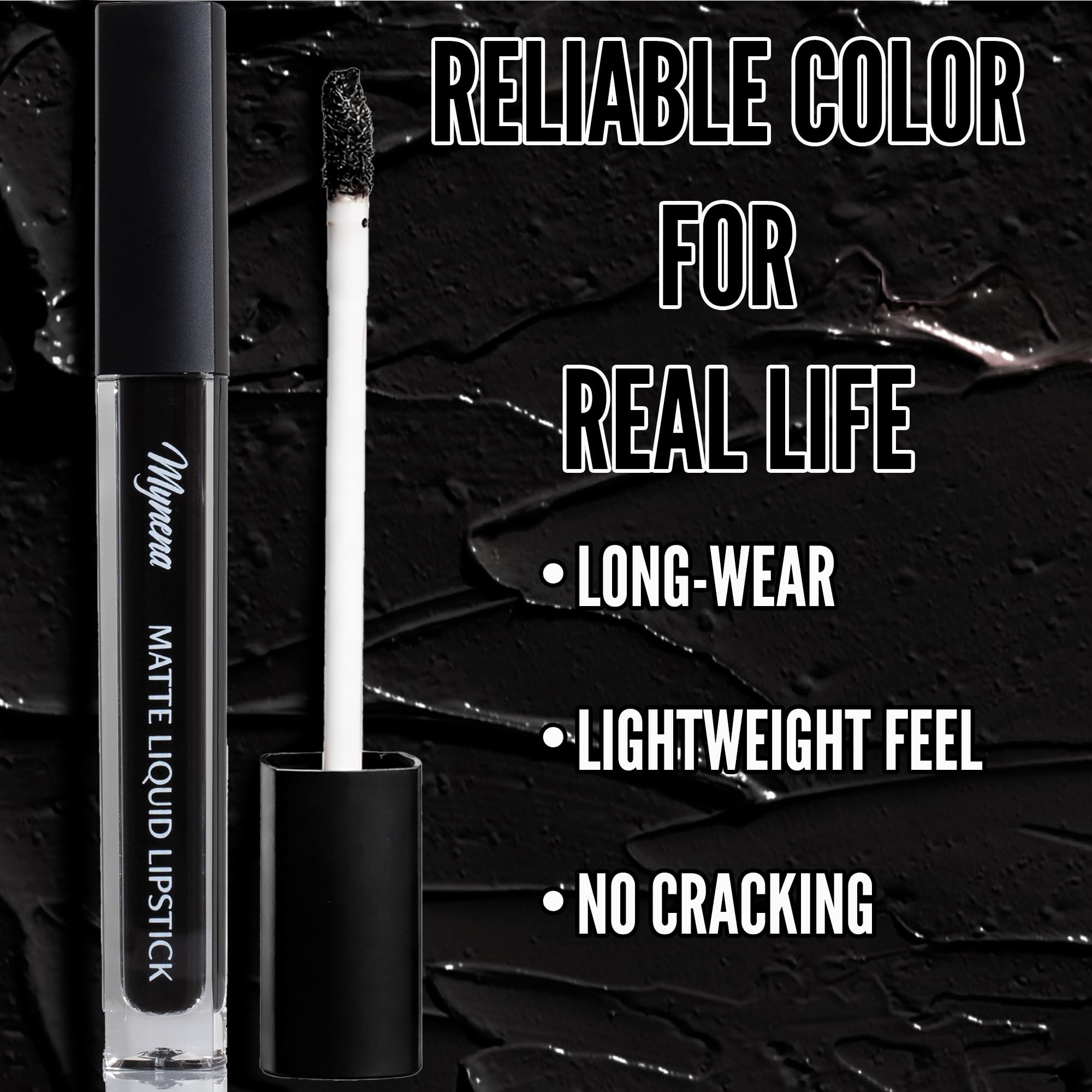 Mynena applicator wand close-up showing precise tip and easy, clean application