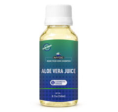 MYOC bottle front view showing product and clean cosmetic-grade base