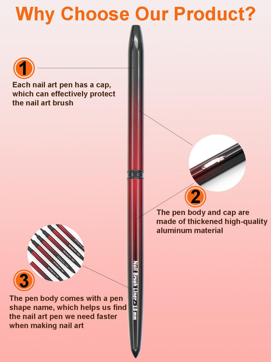 MYR close-up of nylon brush tips demonstrating fine-point control for precise lines