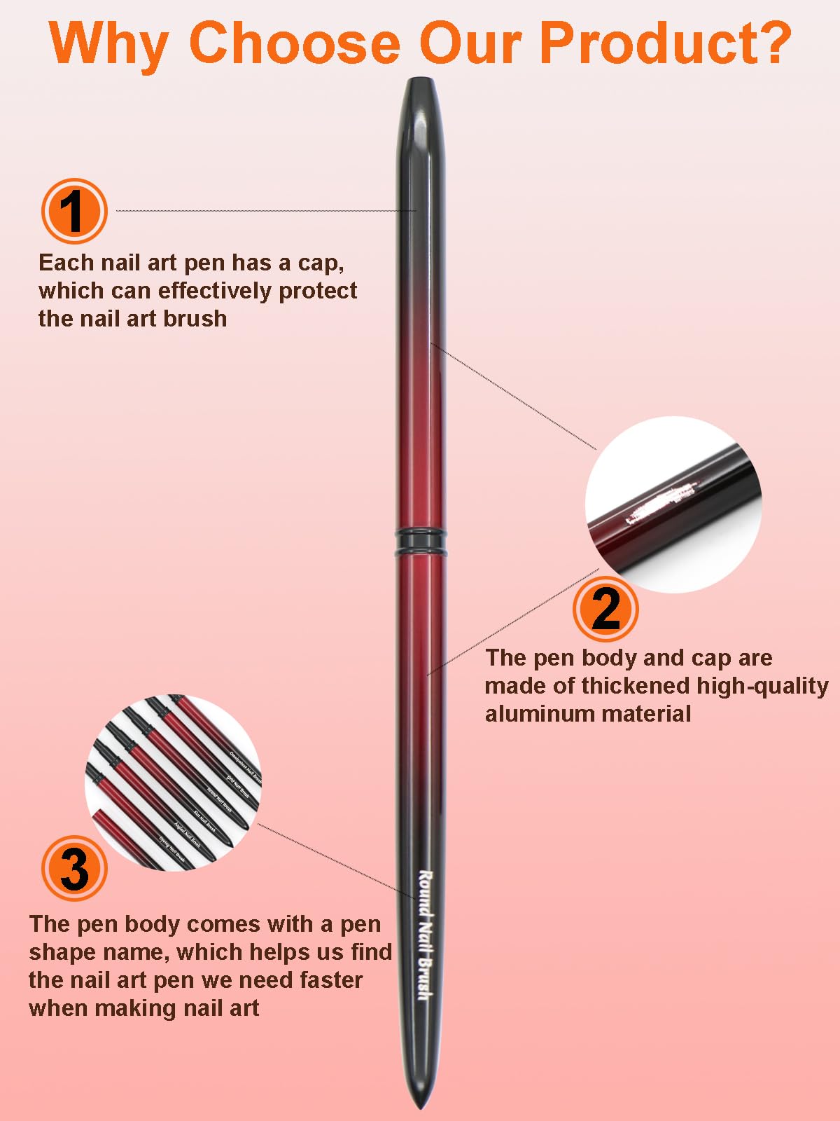 MYR close-up on bristles and copper ferrule, highlighting durability and low-shedding benefit
