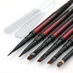 MYR front view of metal brushes and protective caps, showing kit organization and portability benefit
