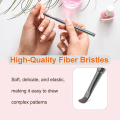 MYR nano files beside a fingernail showing precise edge refinement and tip smoothing