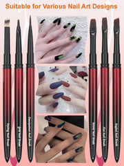MYR brush kit next to a hand for scale, showing compact size and travel-friendly benefit