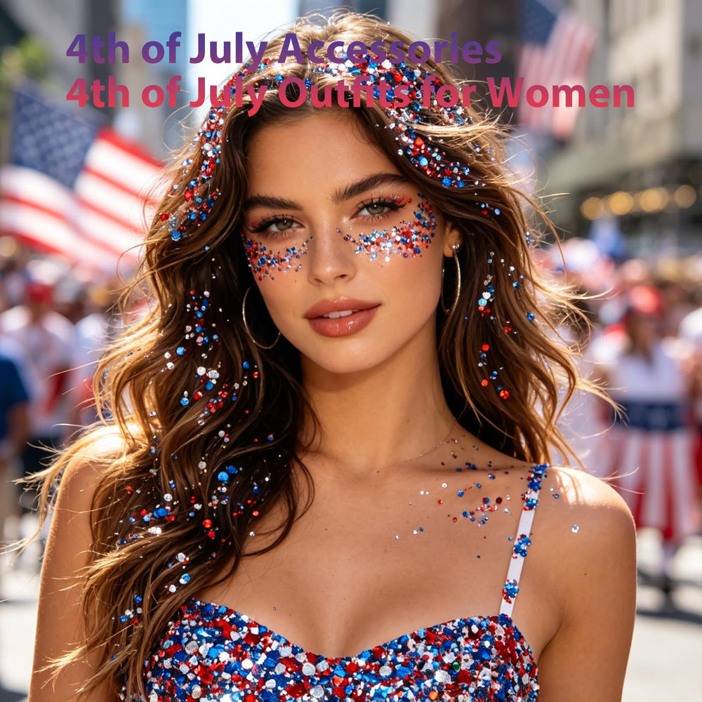 Mysense application on cheek showing red white blue stripe for festive accents