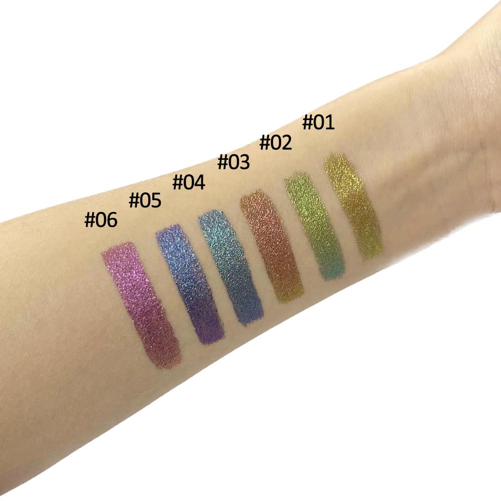 Mysense eyeliner close-up glitter texture highlighting smooth metallic sparkle