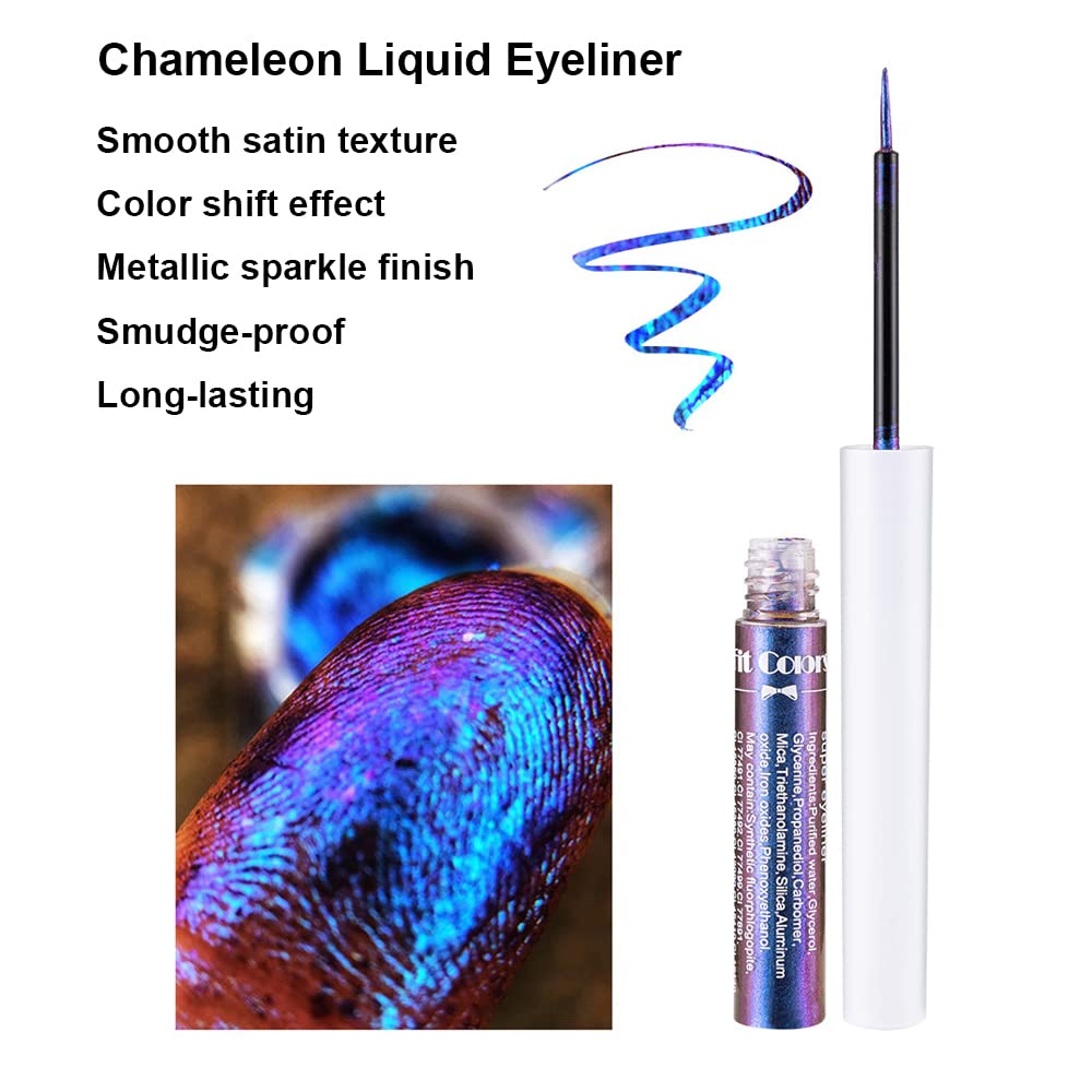 Mysense eyeliner swatches on skin demonstrating color shift and buildable coverage