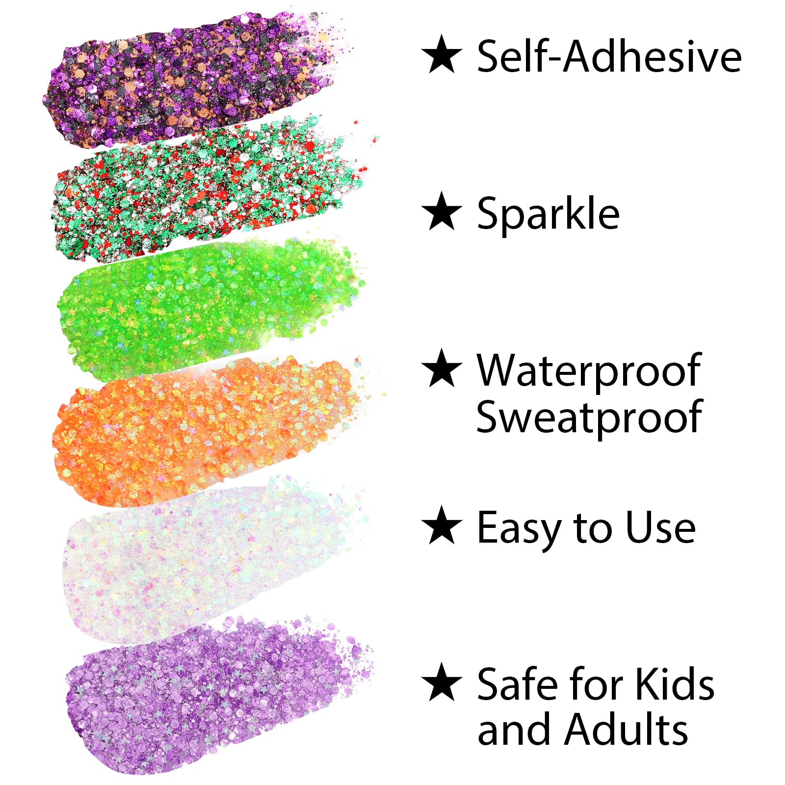 Mysense orange stick applied on cheekbone giving bright accent and long-lasting festival sparkle