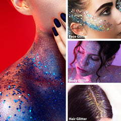 Mysense glitter stick held in hand to show compact size and portability