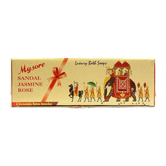 Mysore Sandal jasmine bar producing creamy foam for gentle cleansing benefit
