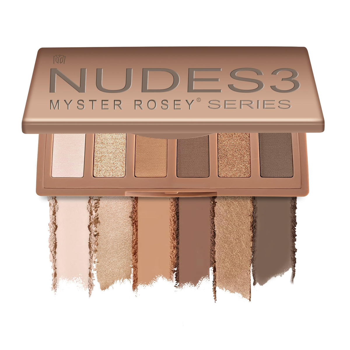 MYSTER ROSEY front packaging showing compact travel-ready palette and branding