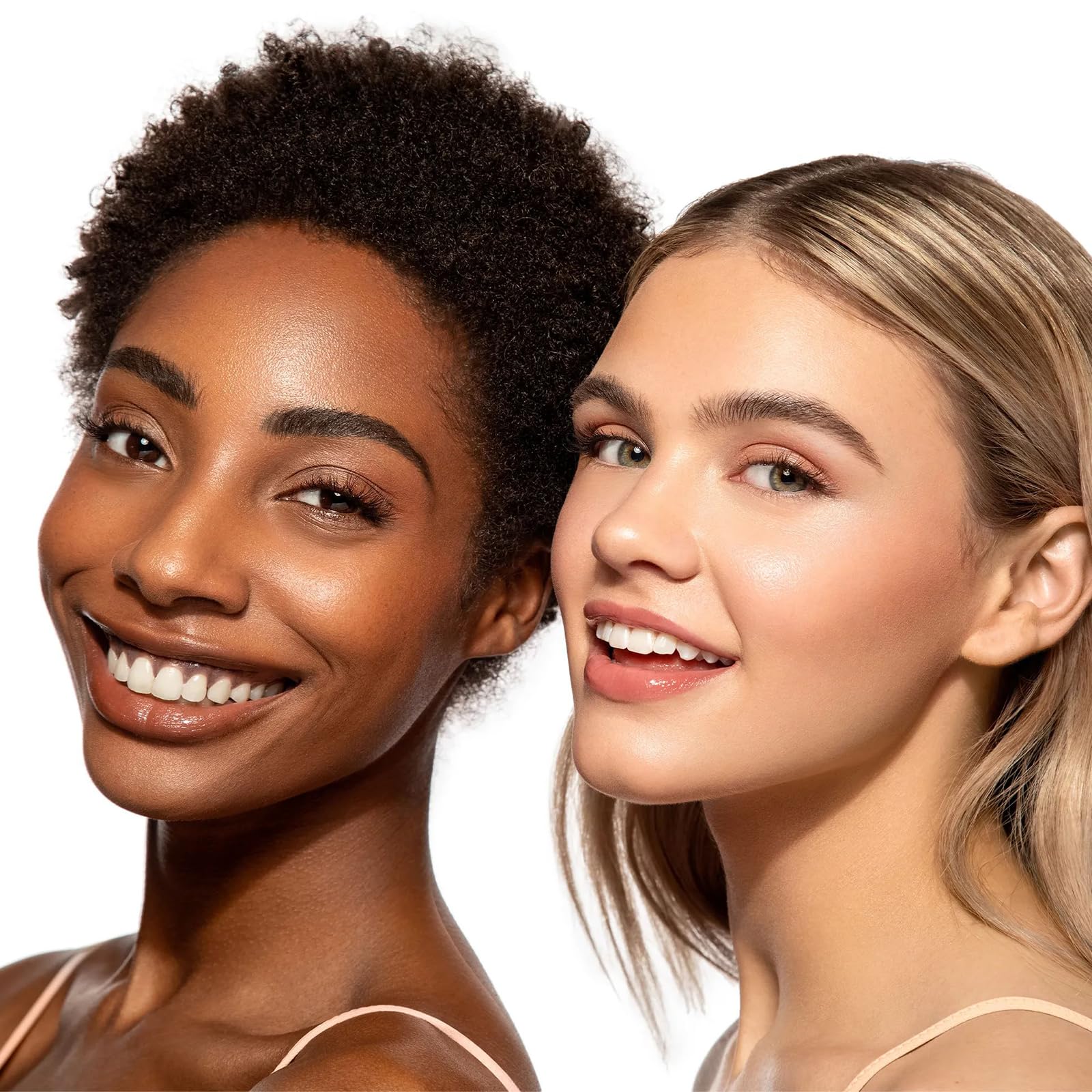 MYSTER ROSEY model applying shadow illustrating wearable neutrals and effortless definition