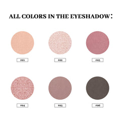 MYSTER ROSEY swatches on arm demonstrating true-to-pan pigment payoff