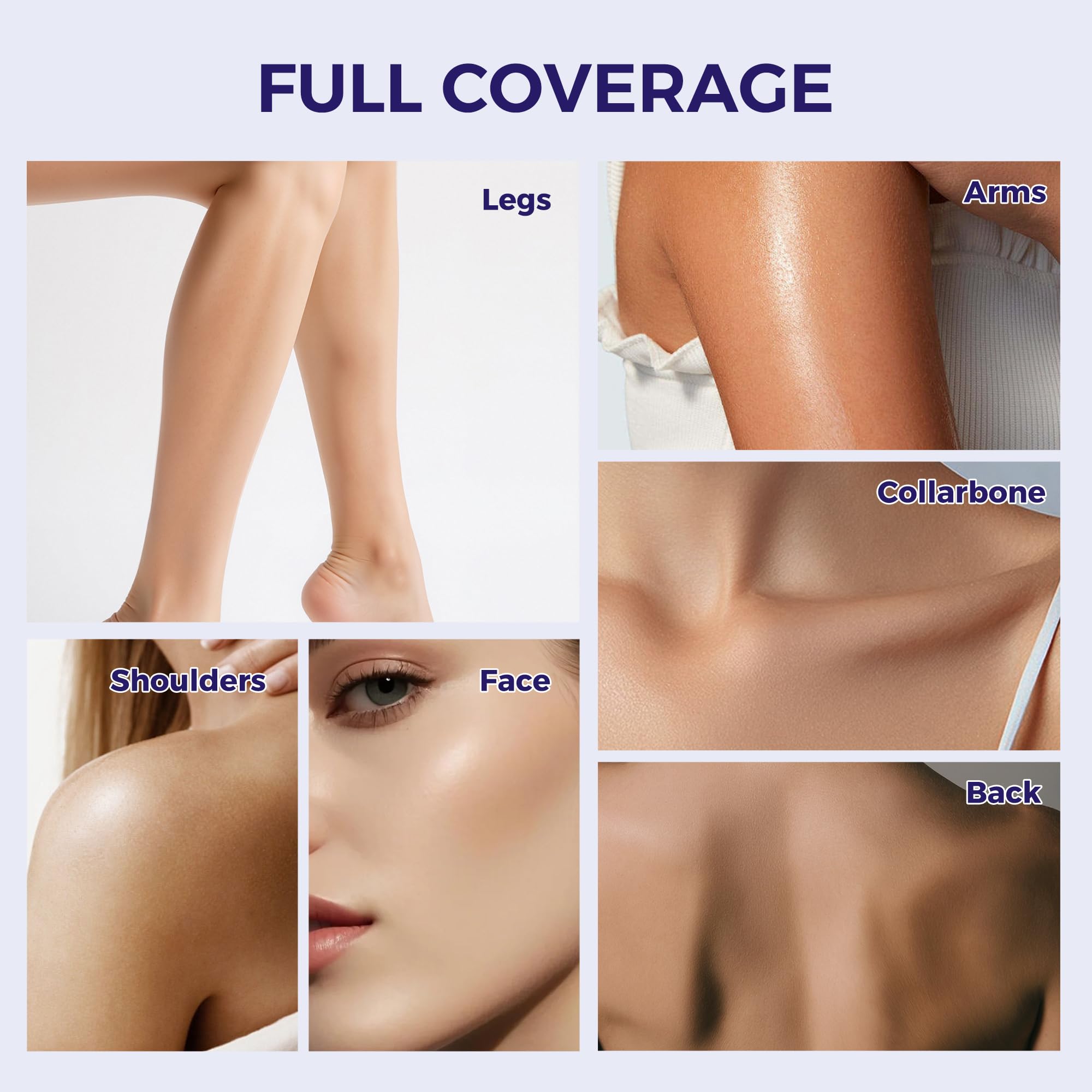MyTend applied to face demonstrating natural coverage and photo-ready finish