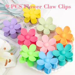 Mythos clip used to secure a low bun, adding floral style to an updo