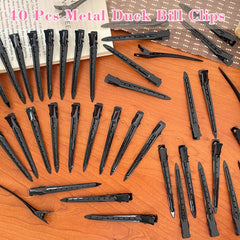 Mythos clips securing rolled hair for styling and heat-free curls benefit