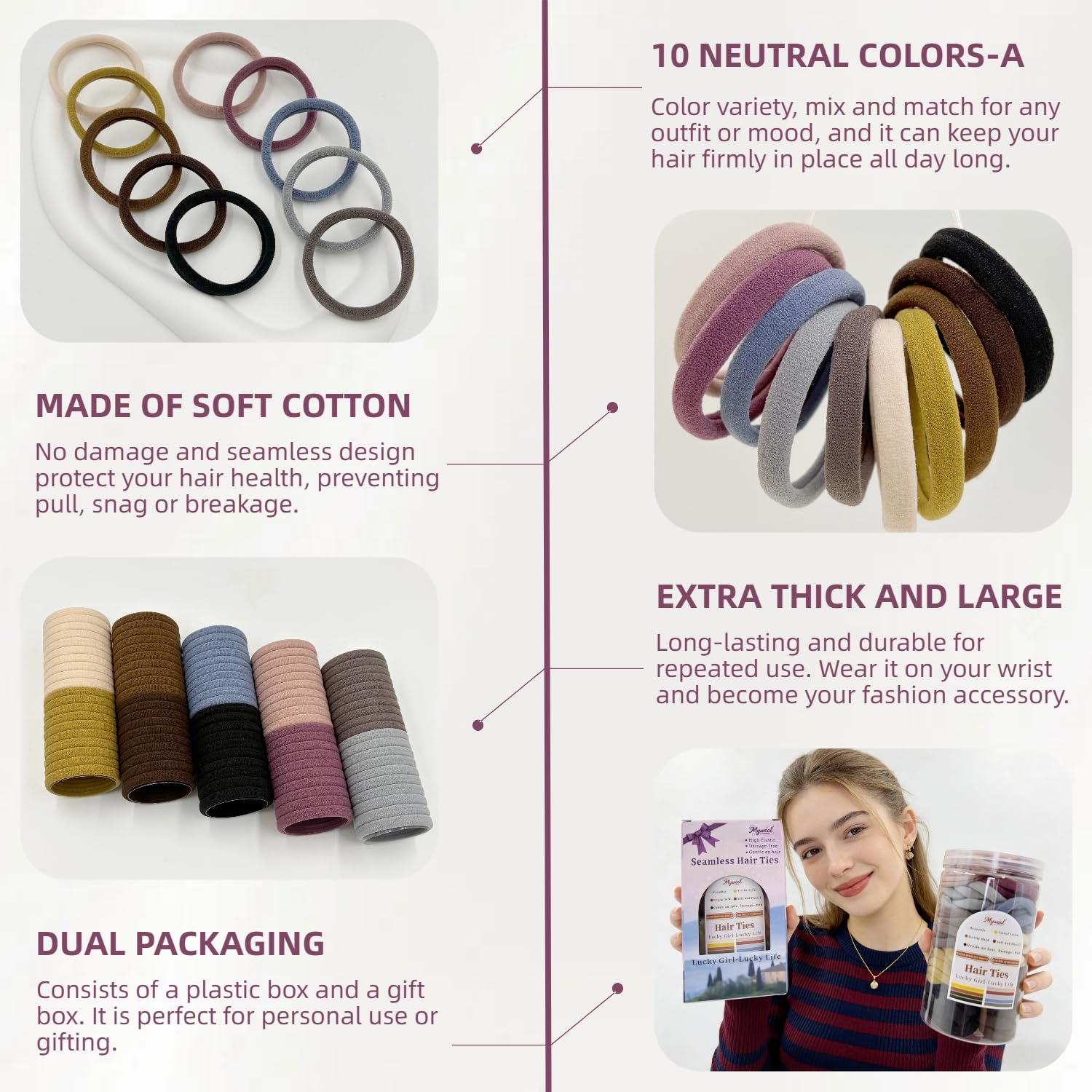Myweal array of neutral colors displaying versatile wardrobe coordination