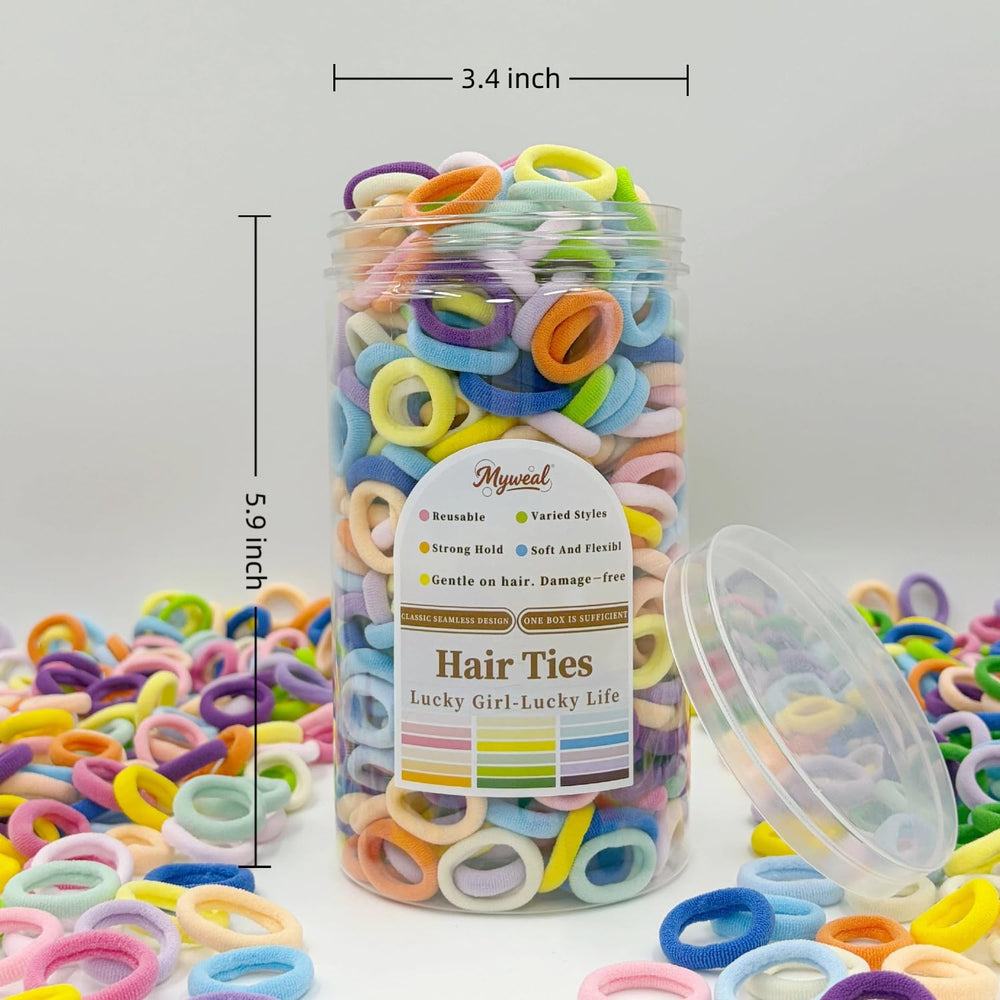 Myweal assorted candy-color elastics arrayed to show variety and choice