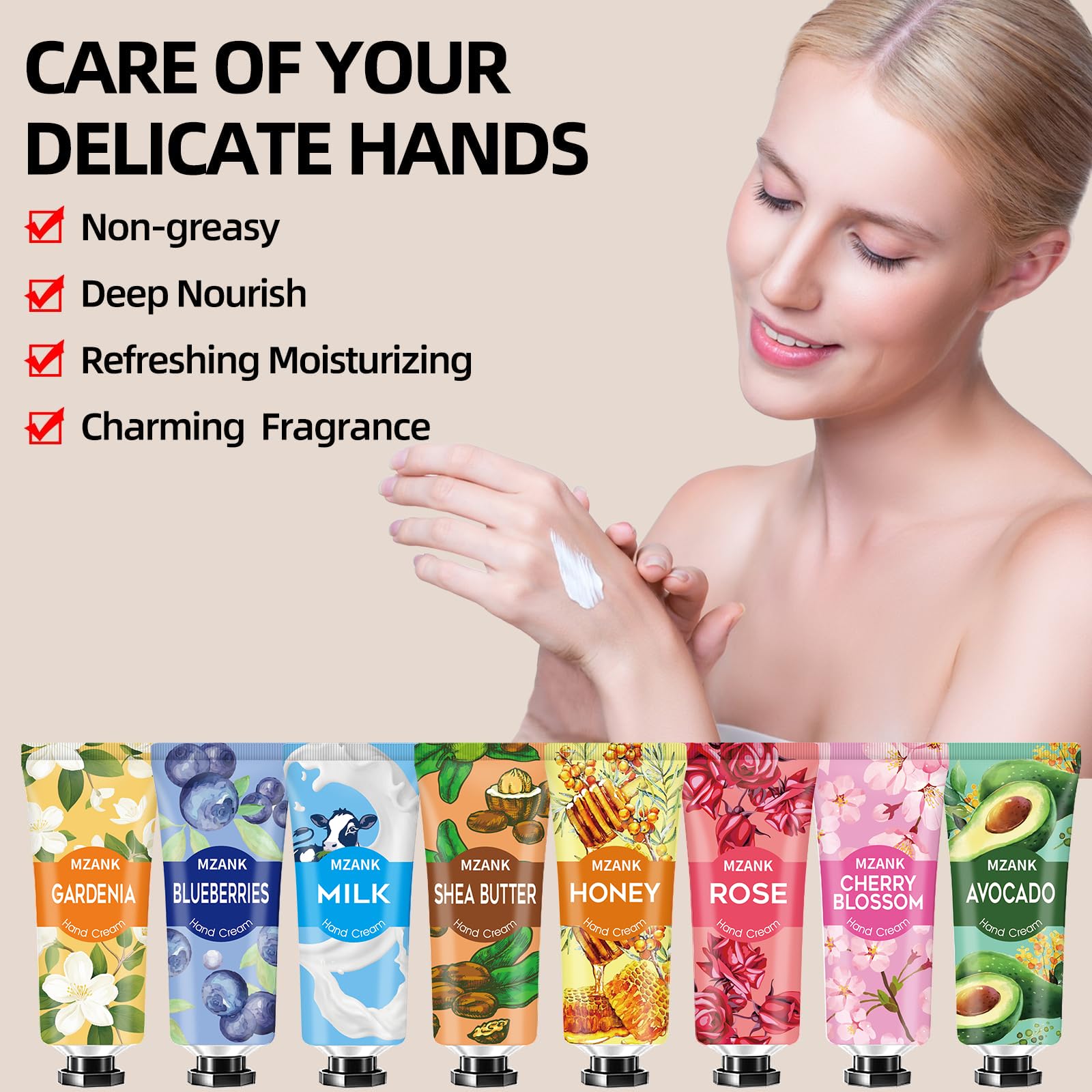 MZANK gift box in a lifestyle scene conveying attractive presentability