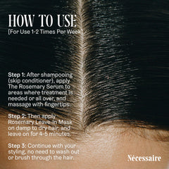 Nécessaire on damp hair mid-lengths showing smoother, detangled results