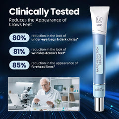 Nabevin tube next to ruler illustrating 0.33 fl oz travel-friendly size
