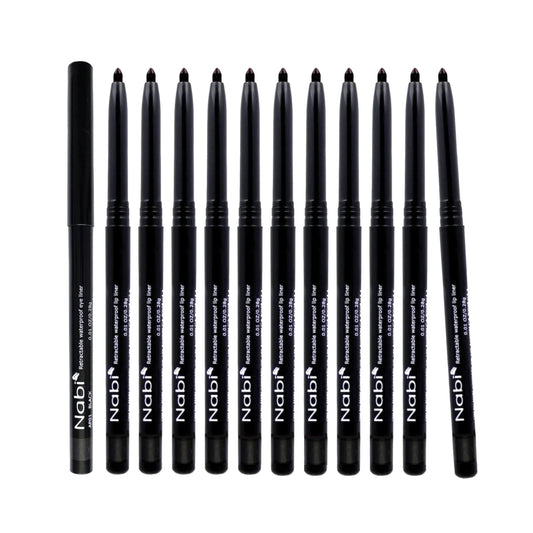 Nabi front packaging showing 12 retractable eyeliners and value