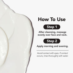 NADINOLA applying cream with fingers demonstrating easy spreadability