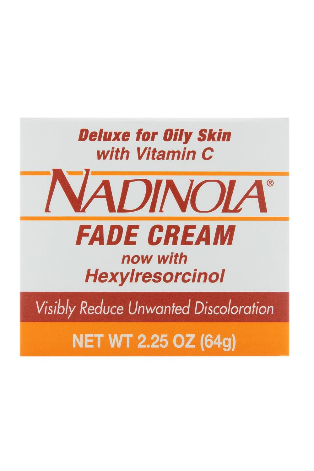 Nadinola fade cream texture close-up illustrating lightweight, non-greasy finish