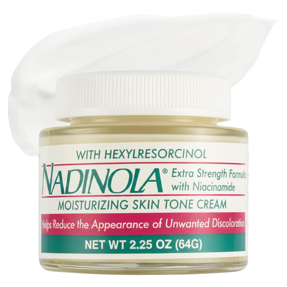 NADINOLA jar front packaging showing product and brand benefits