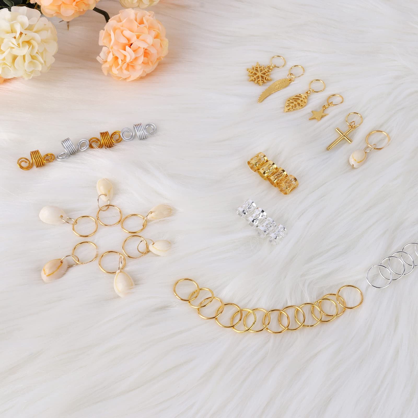 Nafaboig shells and coils grouped to display style variety for looks