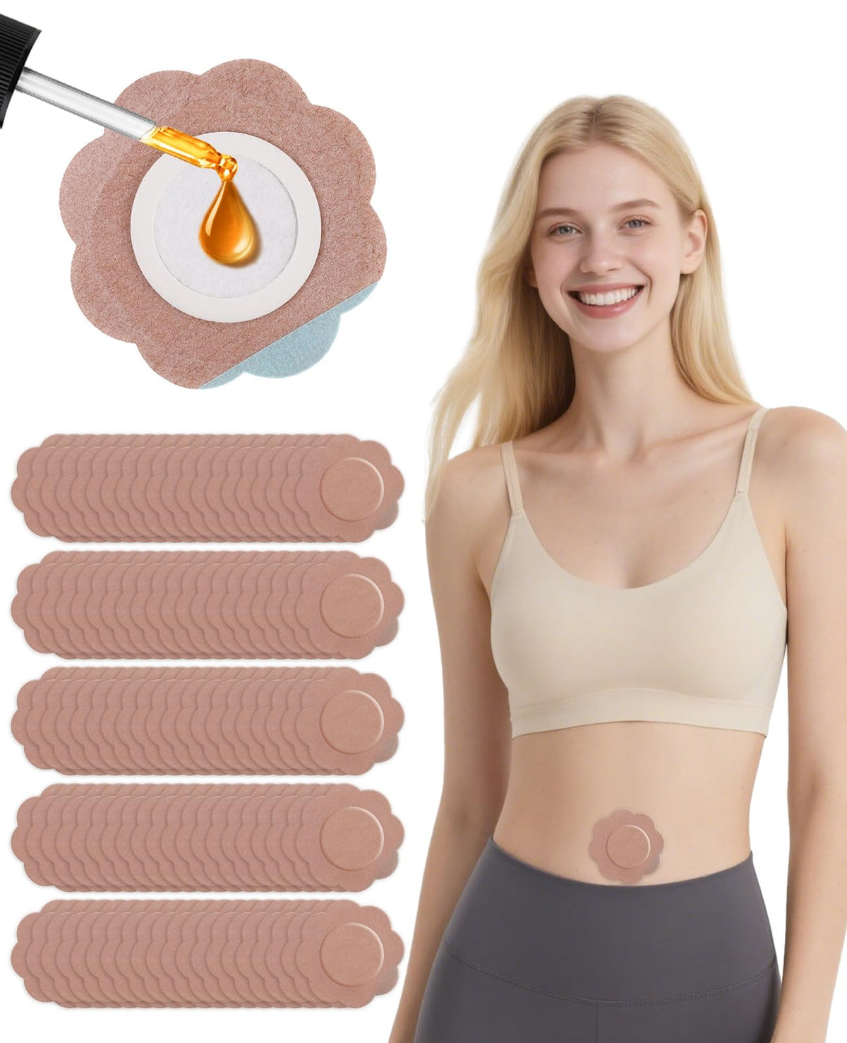NAFJYR front packaging showing 100 pads and beige design, neat storage benefit