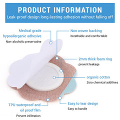 NAFJYR patch in use on belly button, discreet low-mess application benefit