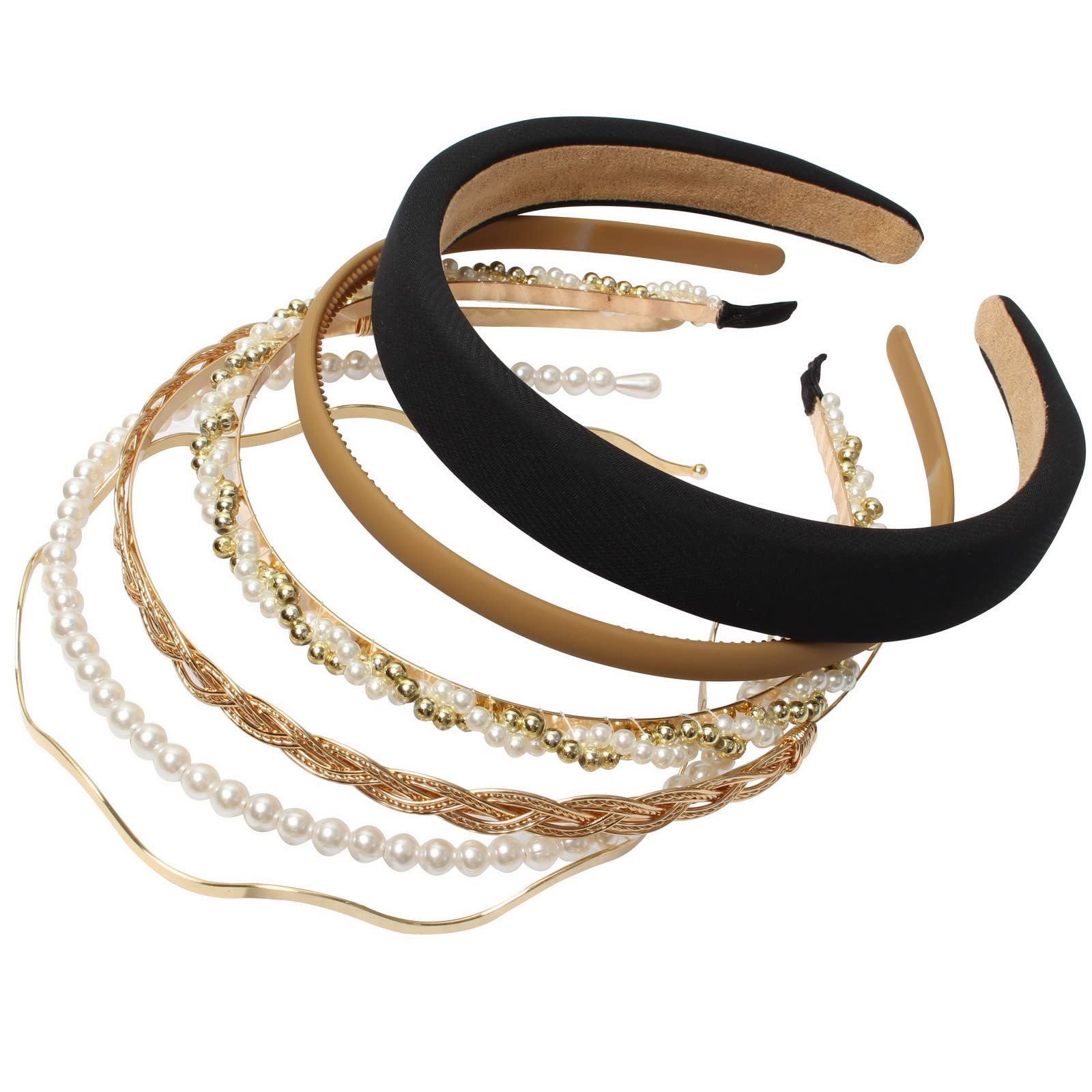 naibirdr front arrangement showing six headband styles and outfit matching benefit