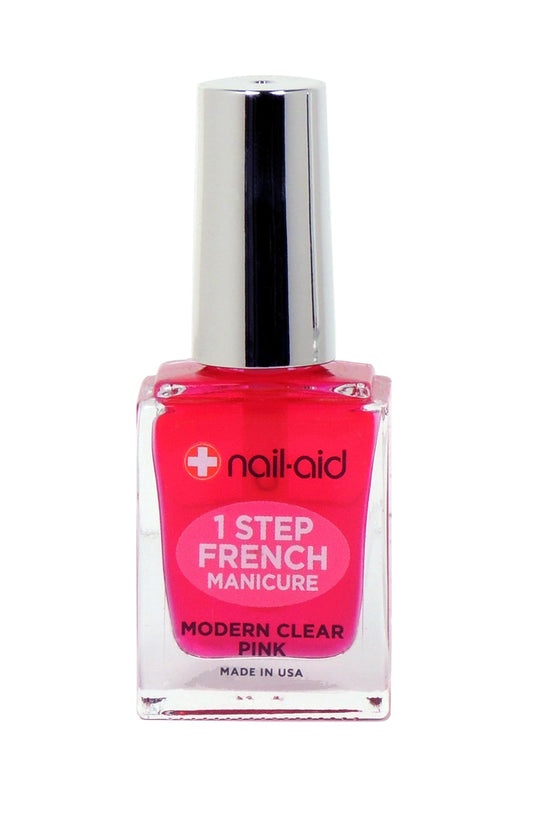 Nail-Aid brush applying tint on a nail demonstrating streak-free finish benefit