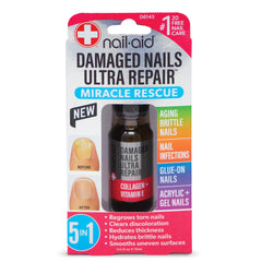 Nail-Aid front packaging showing clear repair serum and benefits