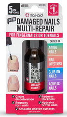 Nail-Aid on a pedicure tray showing hydrated nails and polished look