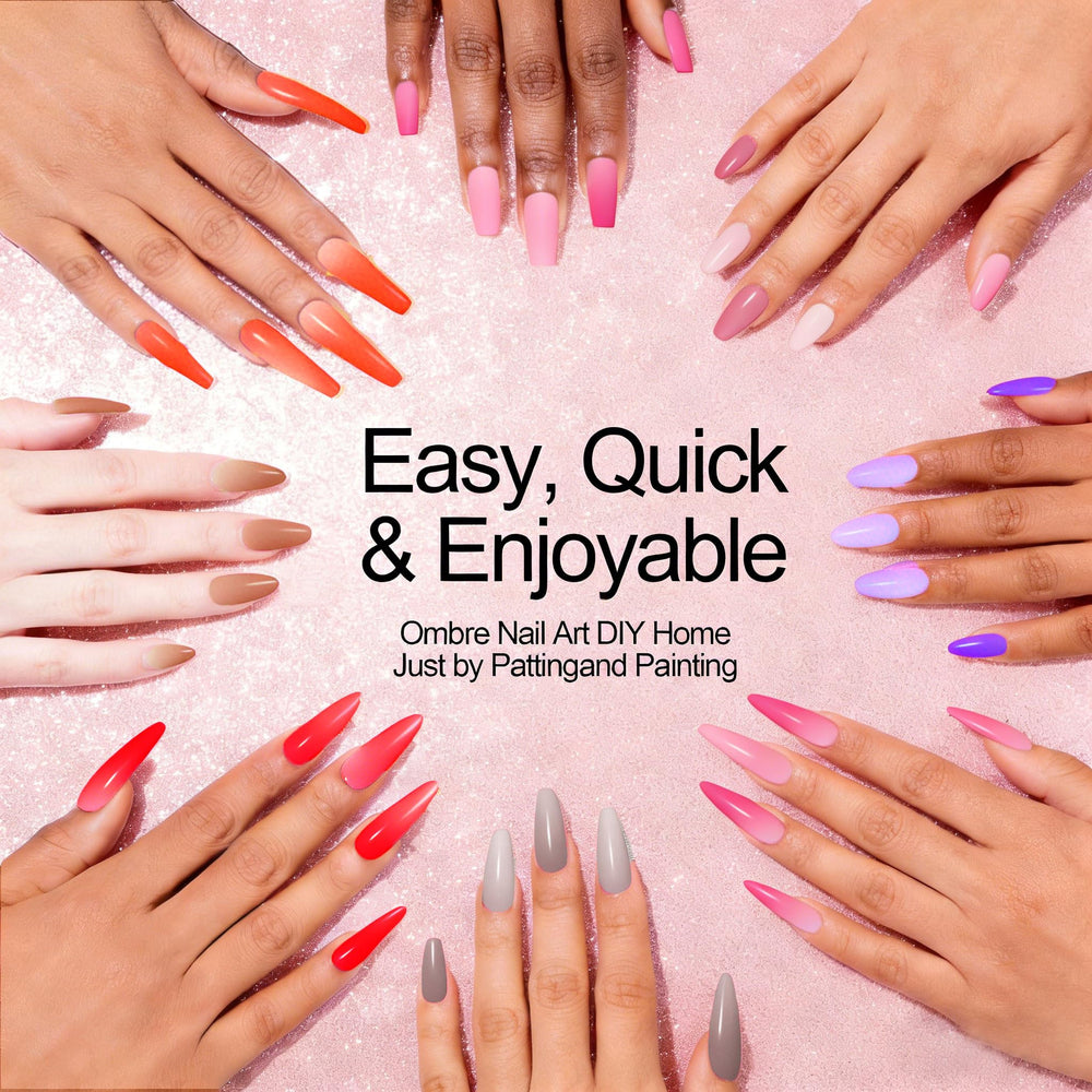 NAIL GIL mixing palette with blended swatches demonstrating custom color possibilities