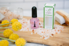 Nail Magic bottle close-up highlighting horsetail formula