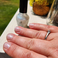 Nail Magic label close-up highlighting vegan 7-free ingredients transparency