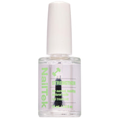 Nail Tek front packaging showing bottle and label for clear strengthener benefit