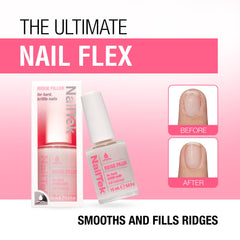 Nail Tek before and after nails comparison showing reduced ridges and improved look benefit