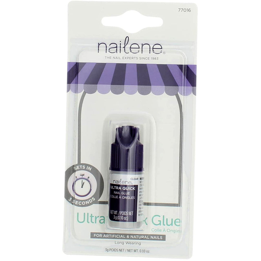 Nailene before and after nail repair showing improved nail appearance