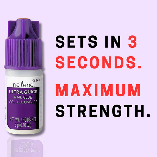 Nailene pointed tip close-up for precise application and less mess