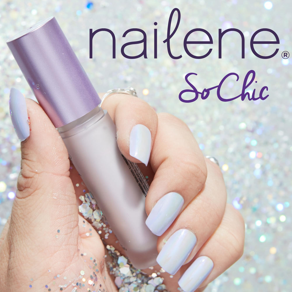 Nailene repair drop on cracked nail showing immediate fix benefit