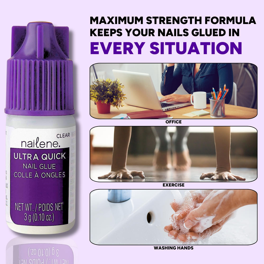 Nailene tubes beside hand for size comparison and travel convenience
