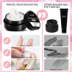 NAIL GIL cured extension side profile proving smooth high-strength finish benefit