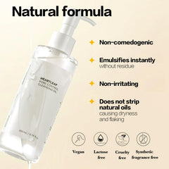 NAILKISS emulsified with water illustrating clean rinsing without residue
