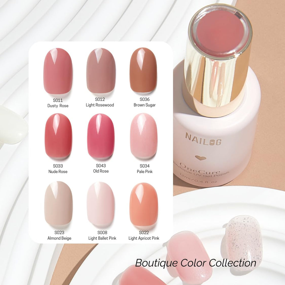NAILOG 12ml bottle with ruler for scale indicating compact travel size