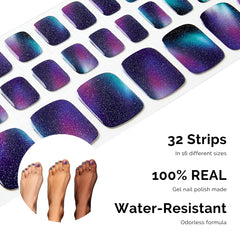 NAILOG laid out strips showing 16 sizes for precise fit benefit