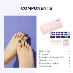 NAILOG included nail file and wipes showing easy prep benefit